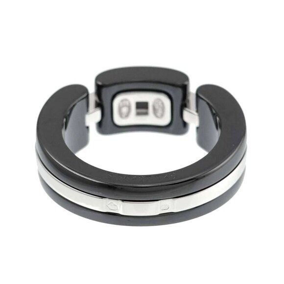 CHANEL ULTRA Diamond Ring Black Ceramic 18K WG 750 Size49 4.75-5(US) 90276502 - Picture 2 of 9